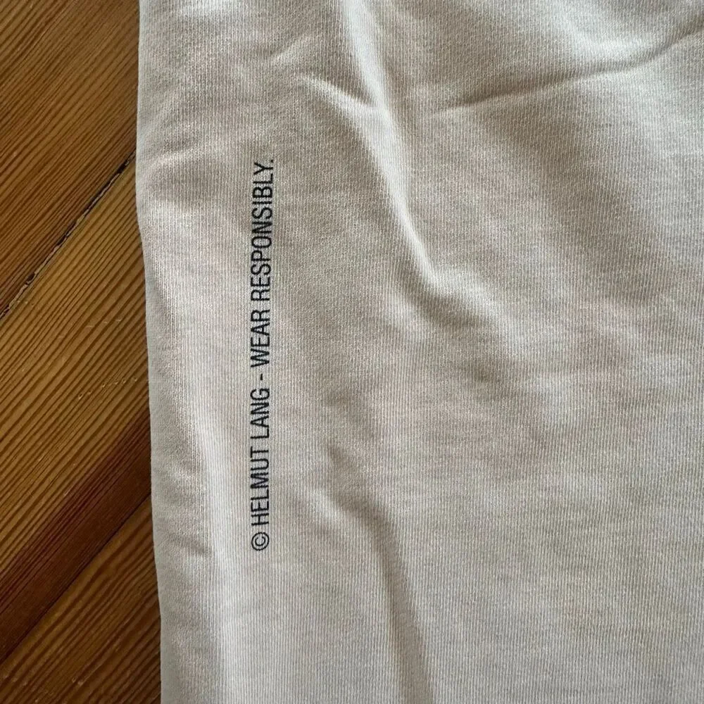 Helmut Lang Older / Wear Responsibly Sweatpant Joggers in Noble Tan Size XL